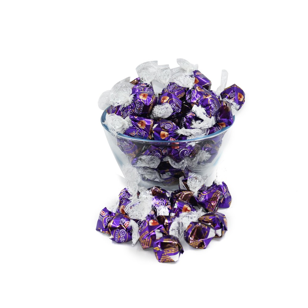 Coletto creamz vanilla and purple chocolate center filled truffles