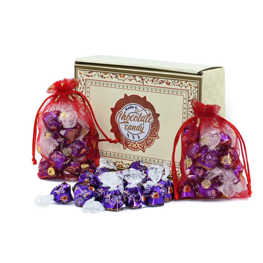 Coletto creamz vanilla and purple chocolate center filled truffles