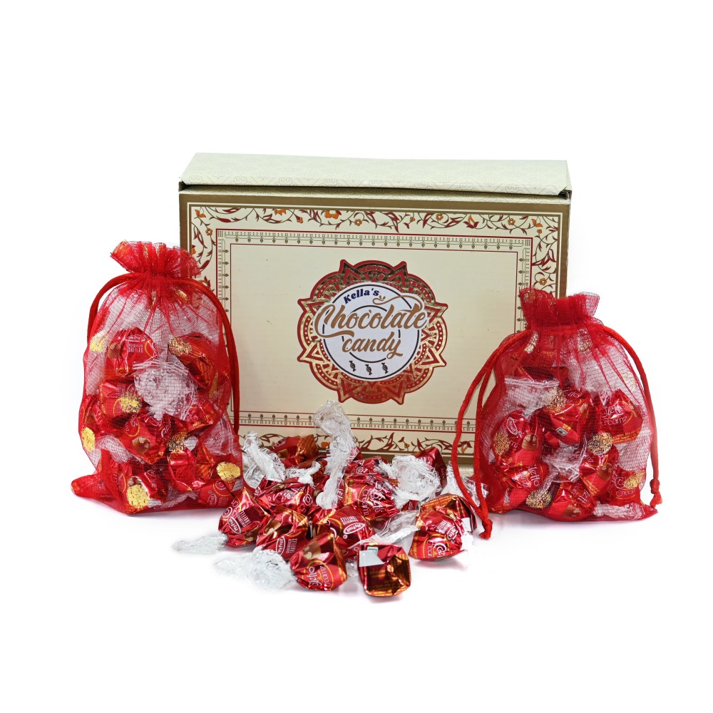 Coletto creamz vanilla and red chocolate center filled truffles gift box