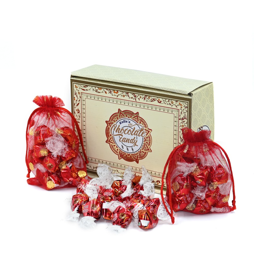 Coletto creamz vanilla and red chocolate center filled truffles gift box