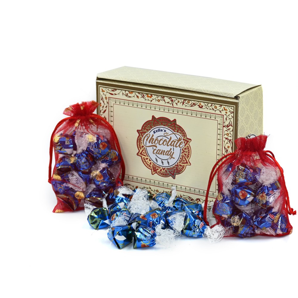 Coletto creamz vanilla and blue chocolate center filled truffles