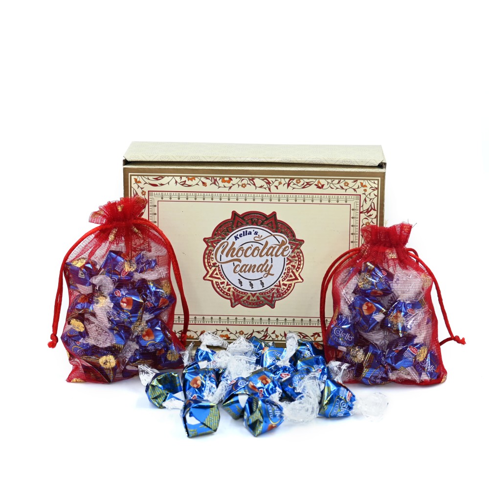 Coletto creamz vanilla and blue chocolate center filled truffles gift box