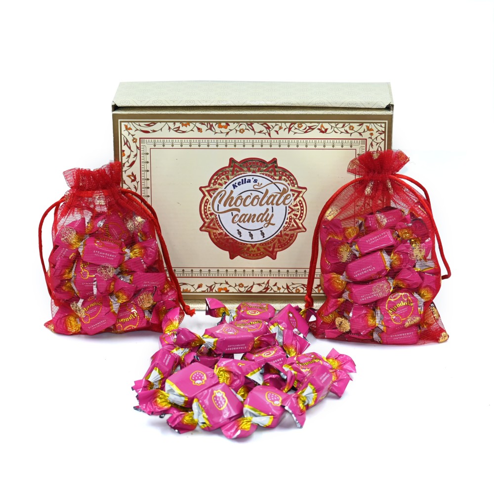 Mandola center filled  Premium strawberry flavor truffles