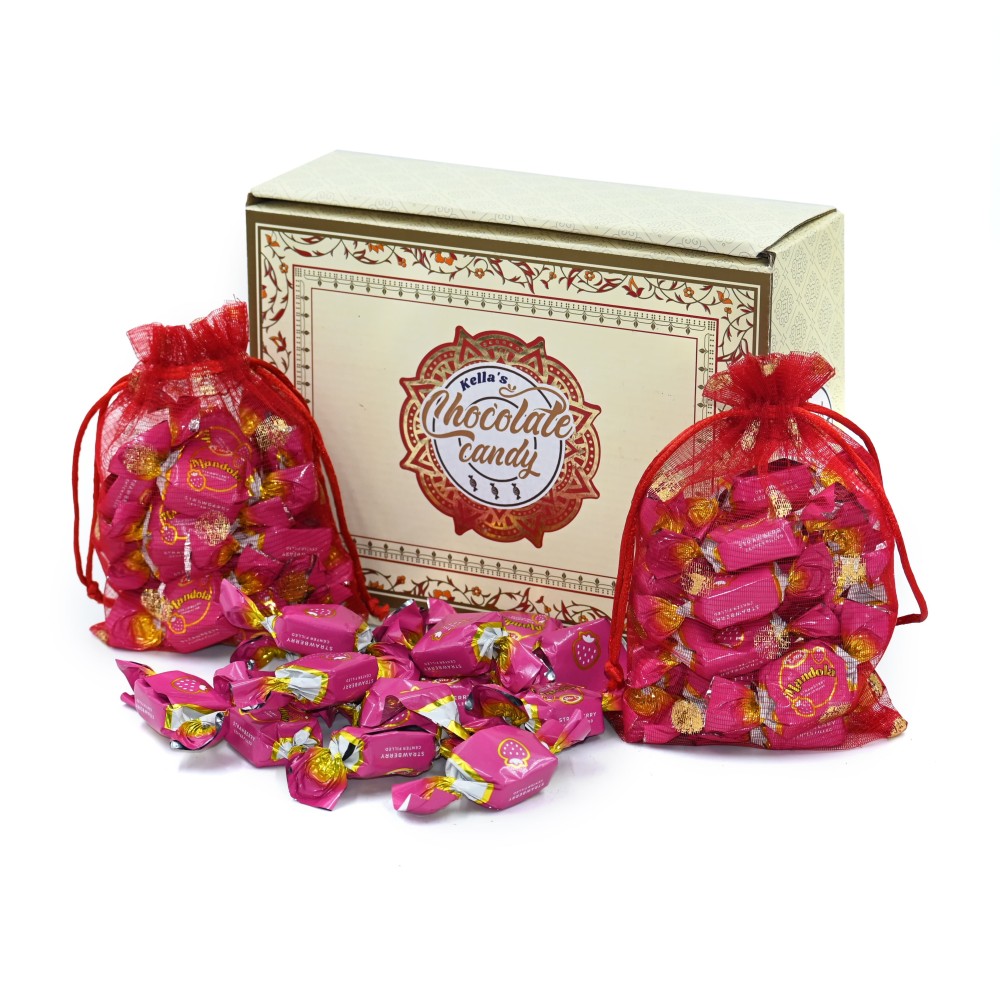 Mandola center filled  Premium strawberry flavor truffles