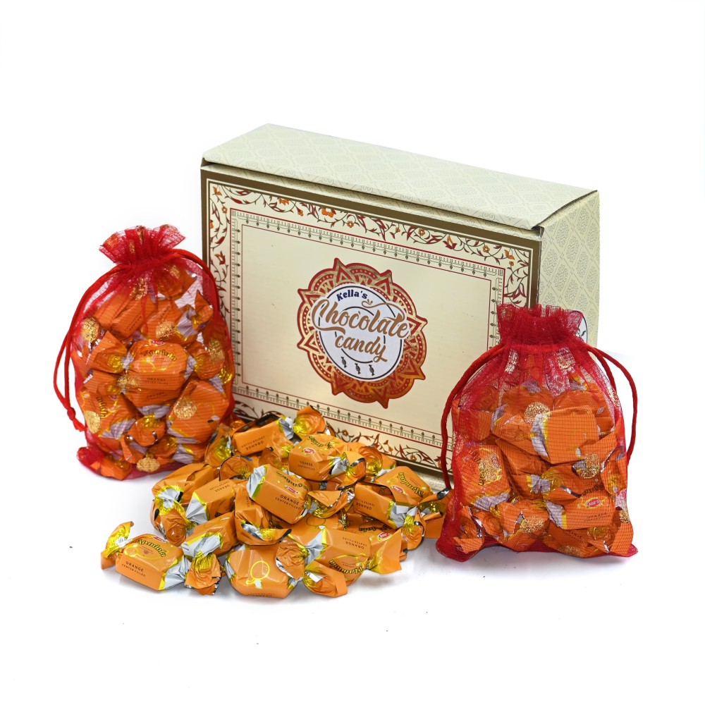 Mandola center filled Premium orange flavor truffles