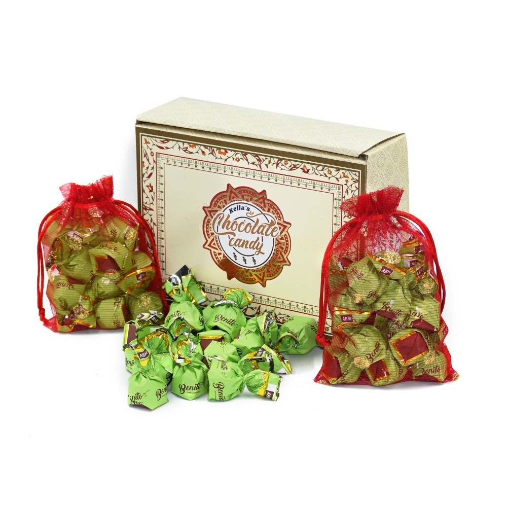 Creamy pistachio  Bliss Chocolate Delights by Benito  gift box