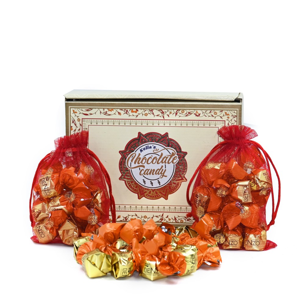 Orange Fantasy in Chocolates  Benzo Cocoa's truffels  gift box