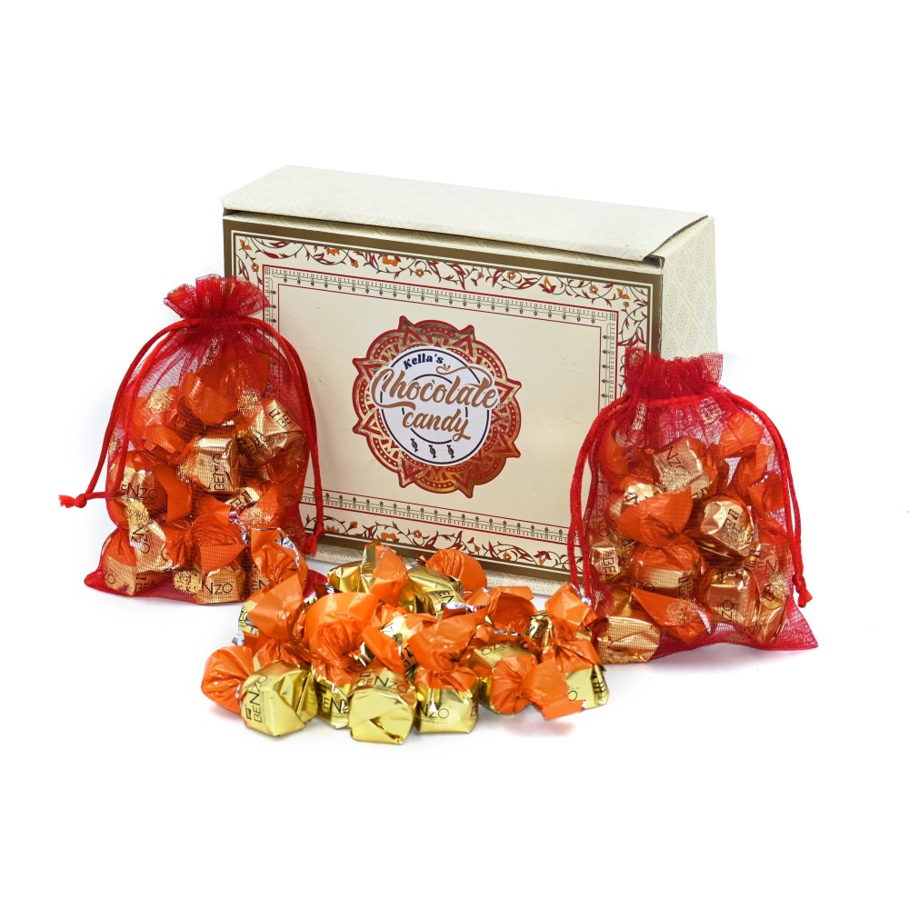 Orange Fantasy in Chocolates  Benzo Cocoa's truffels  gift box